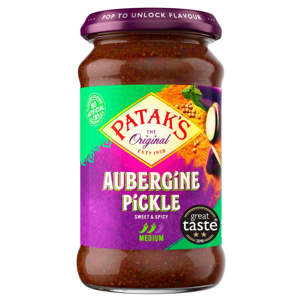 Patak's The Original Aubergine Pickle (312g. × 6 × 1)