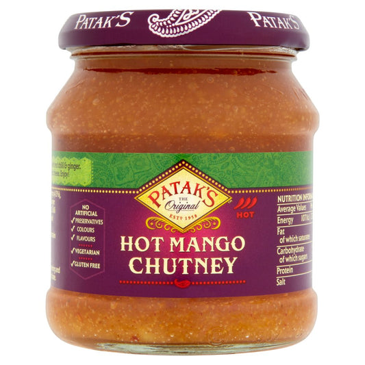 Patak's The Original Hot Mango Chutney (340g × 6 × 1)