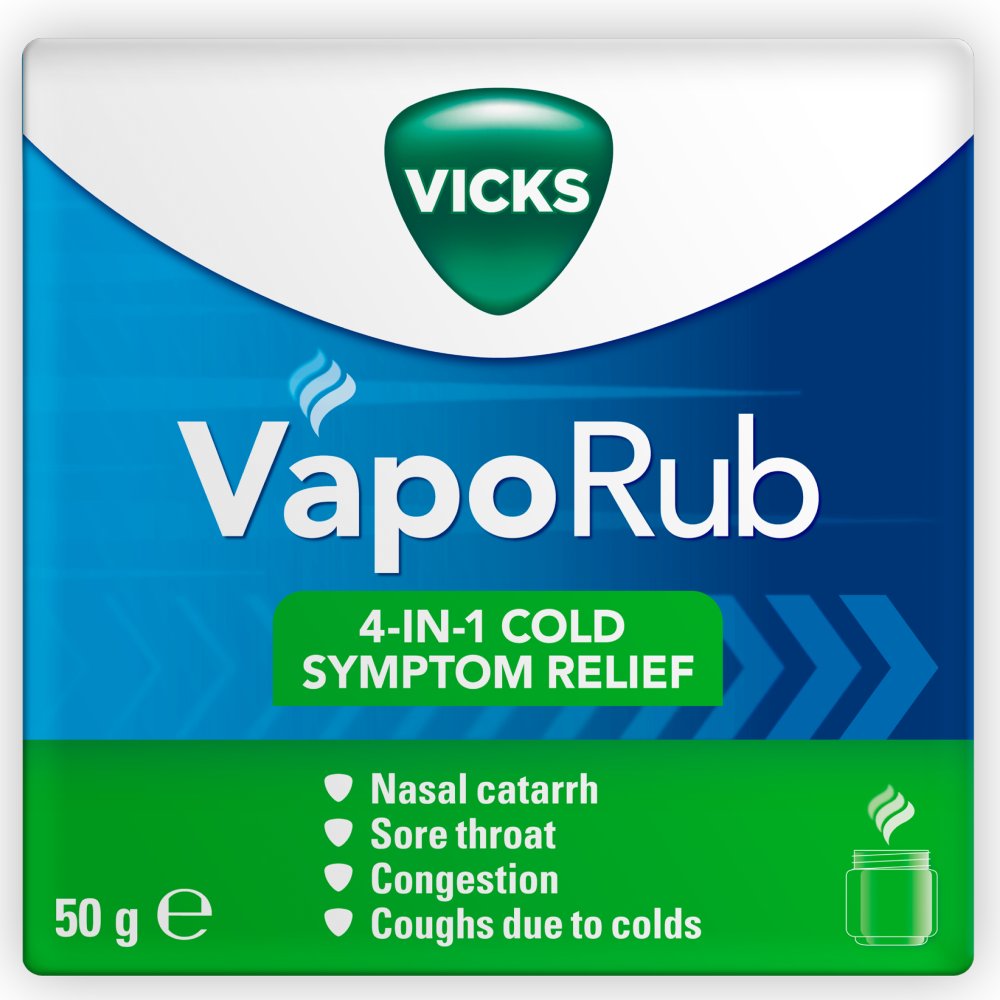 Vicks VapoRub relief of cough cold & flu like symptoms Jar 50g (50g × 6 × 1)