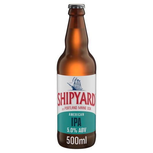Shipyard American IPA Ale Beer 500ml Bottle (500ml × 8 × 1)