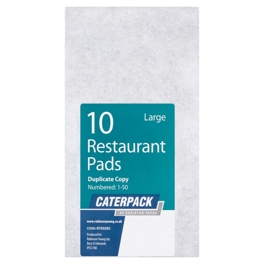 Robinson Young Caterpack 10 Large Restaurant Pads (Pk × 20)