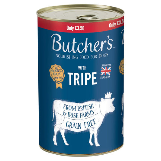 Butcher's Tripe Dog Food Tin  £3.50 (1.2Kg × 6 × 1)