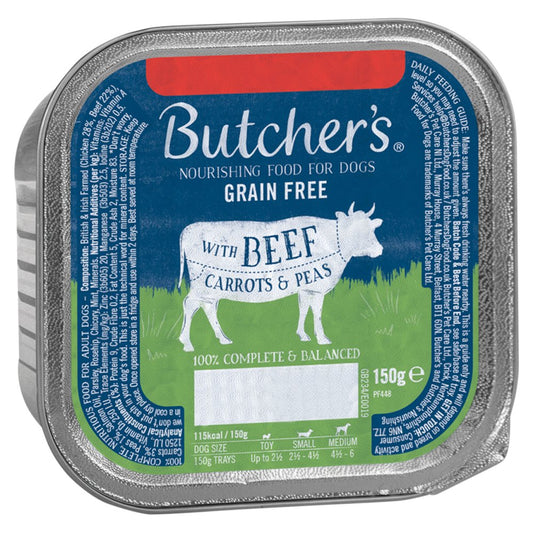 Butcher's Nourishing Food for Dogs with Beef Carrots & Peas (150g × 12 × 1)