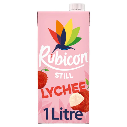 Rubicon Still Lychee Juice Drink 1 Litre (1Ltr × 12 × 1)