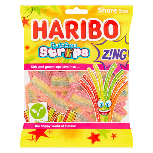 HARIBO Rainbow Strips Zing (130g × 12 × 1)
