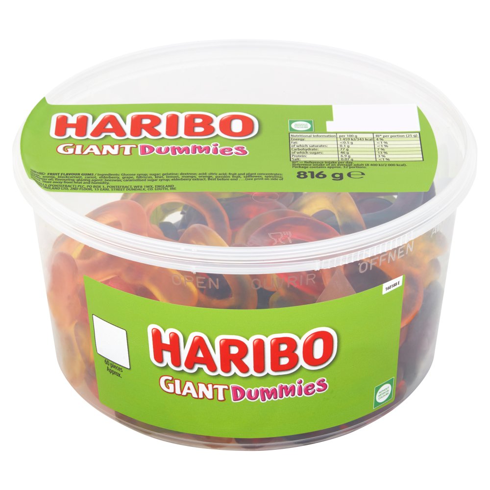 HARIBO Giant Dummies (Pce × 60 × 1)