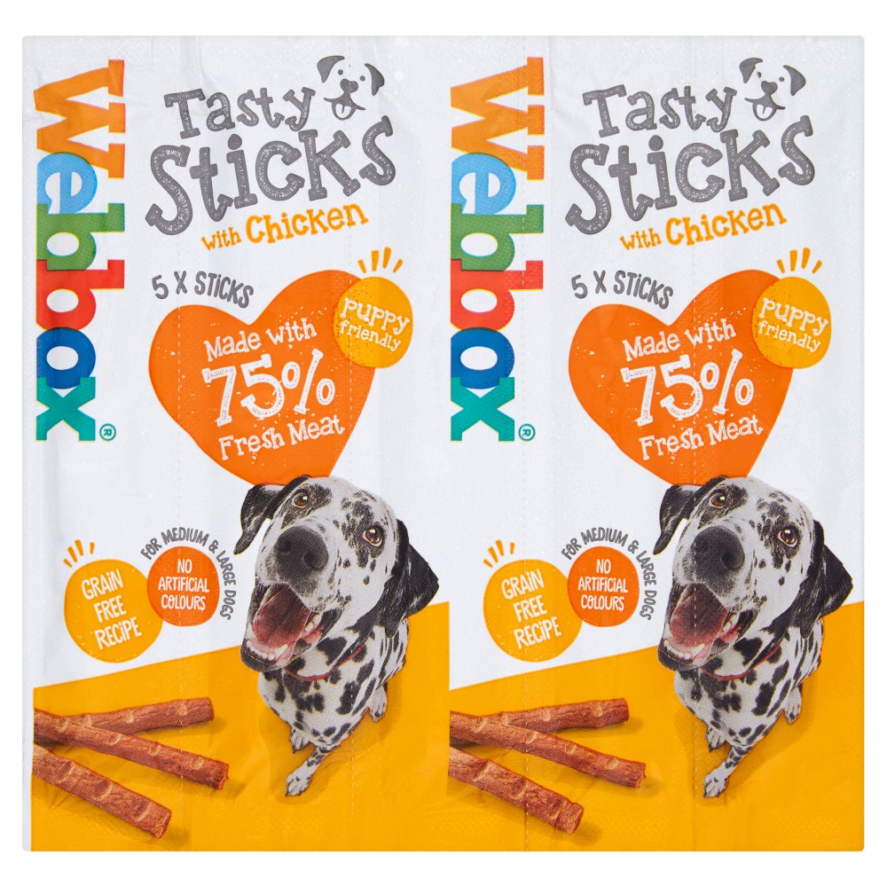 Webbox 5 Tasty Sticks with Chicken (5pk × 18 × 1)