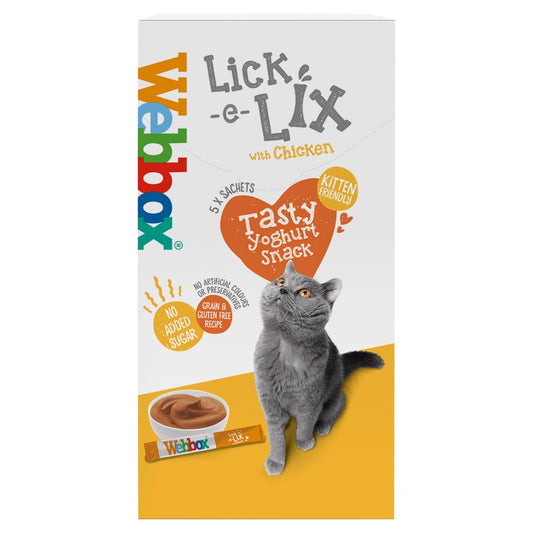 Webbox Lick-e-Lix with Chicken Tasty Yoghurty Treat (5pk × 10 × 1)