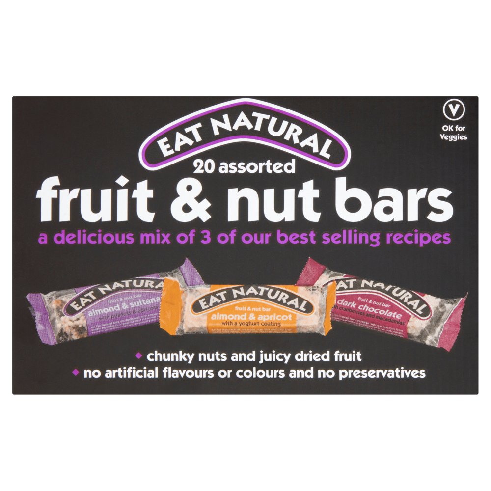 Eat Natural 20 Assorted Fruit & Nut Bars (Box × 20 × 1)