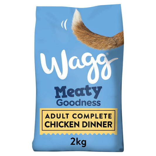 Wagg Meaty Goodness Adult Complete Chicken Dinner Dry Dog Food (2Kg × 1)