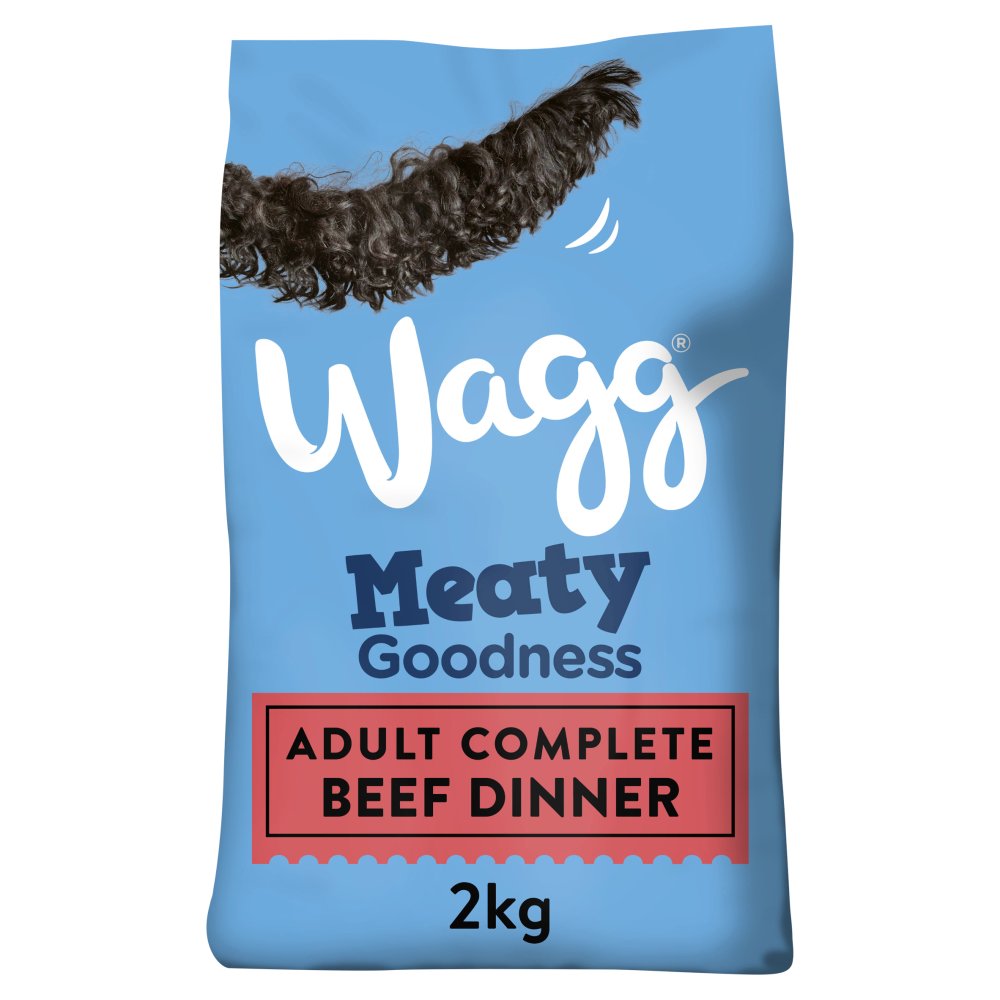 Wagg Meaty Goodness Adult Complete Beef Dinner Dry Dog Food (2Kg × 1)