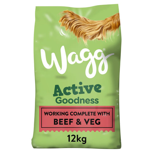 Wagg Active Goodness Complete Rich in Beef & Veg (12Kg × 1)