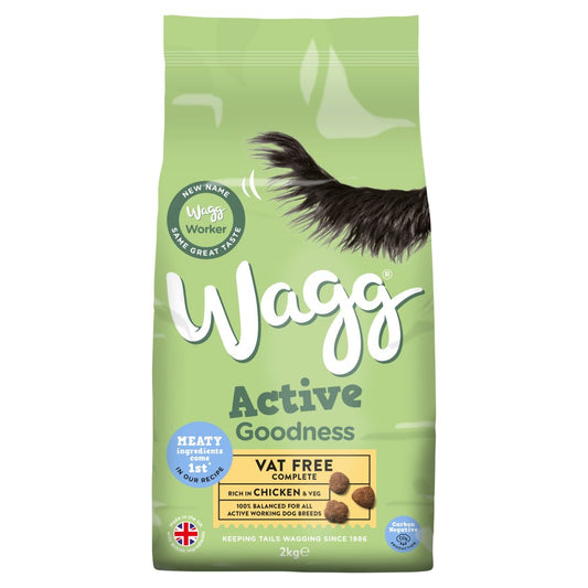 Wagg Active Goodness Vat Free Complete Rich in Chicken & Veg (2Kg × 1)