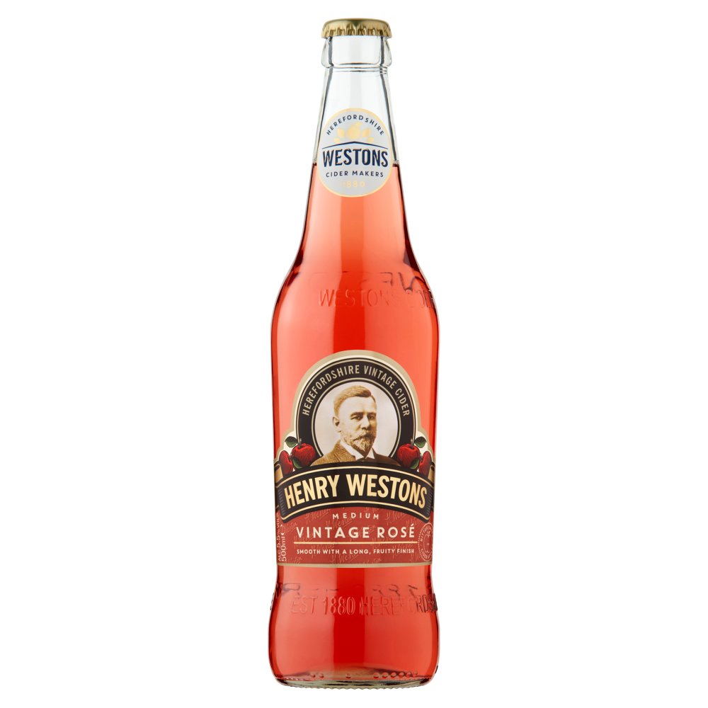 Henry Westons Vintage Rosé Cider 500ml (500ml × 8 × 1)