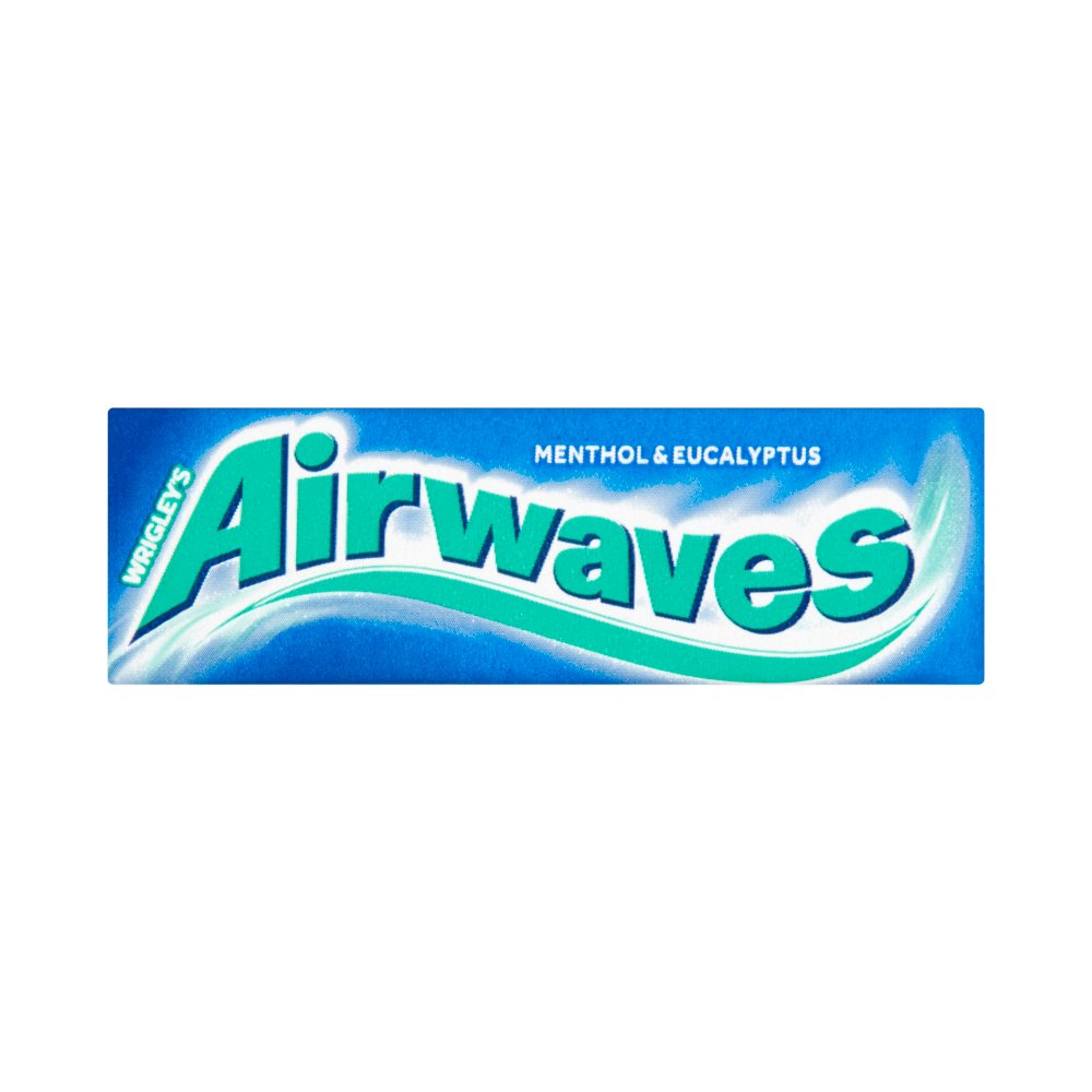 AIRWAVES Menthol & Eucalyptus flavour Sugar Free Chewing Gum (10pce × 30 × 1)