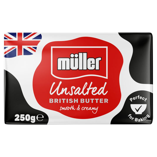 Müller Unsalted British Butter (250g × 20)