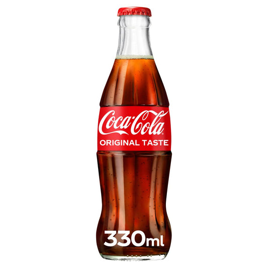 Coca-Cola Original Taste Glass Bottles (330ml × 24 × 1)