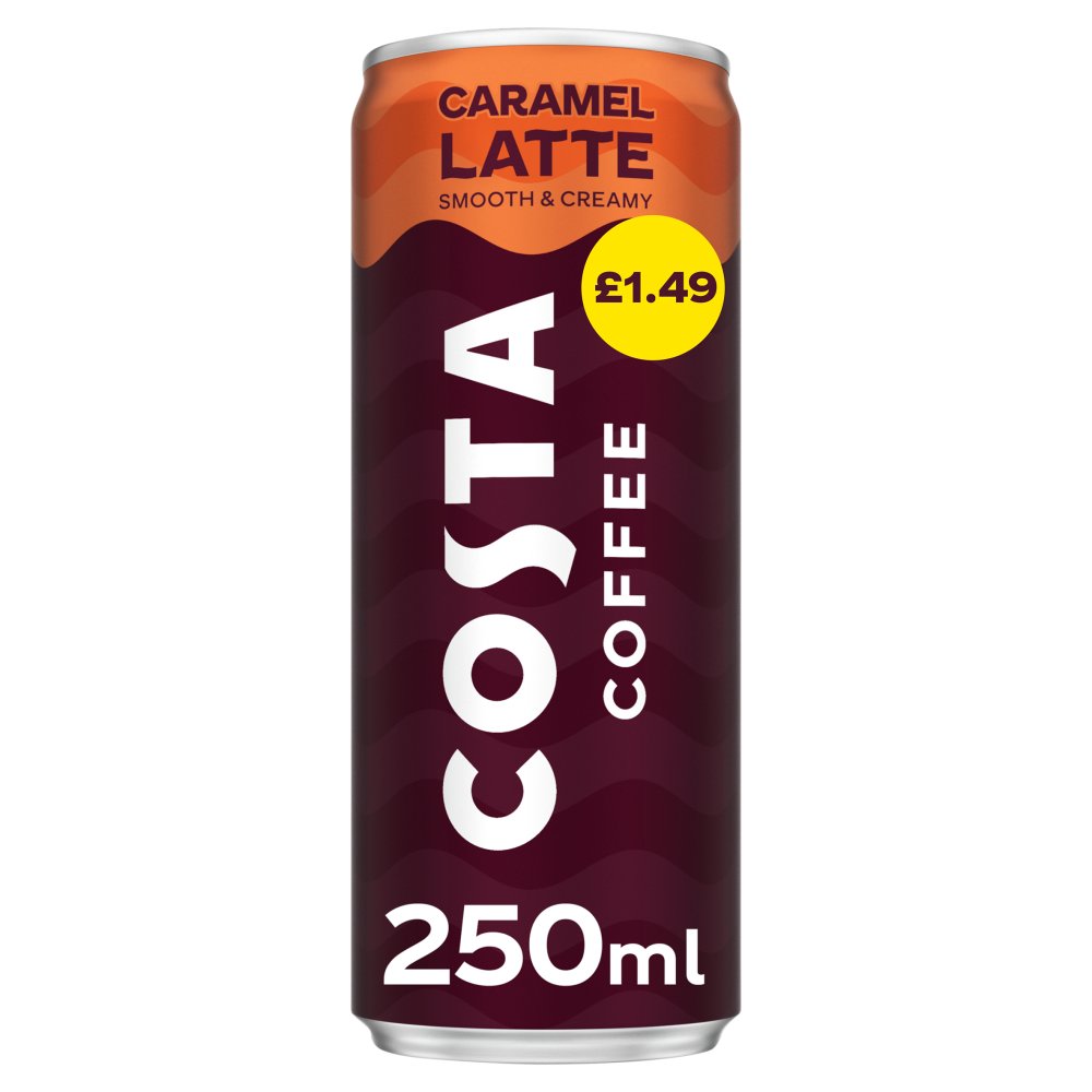 Costa Coffee Caramel Latte  PM £1.49 (250ml × 12 × 1)