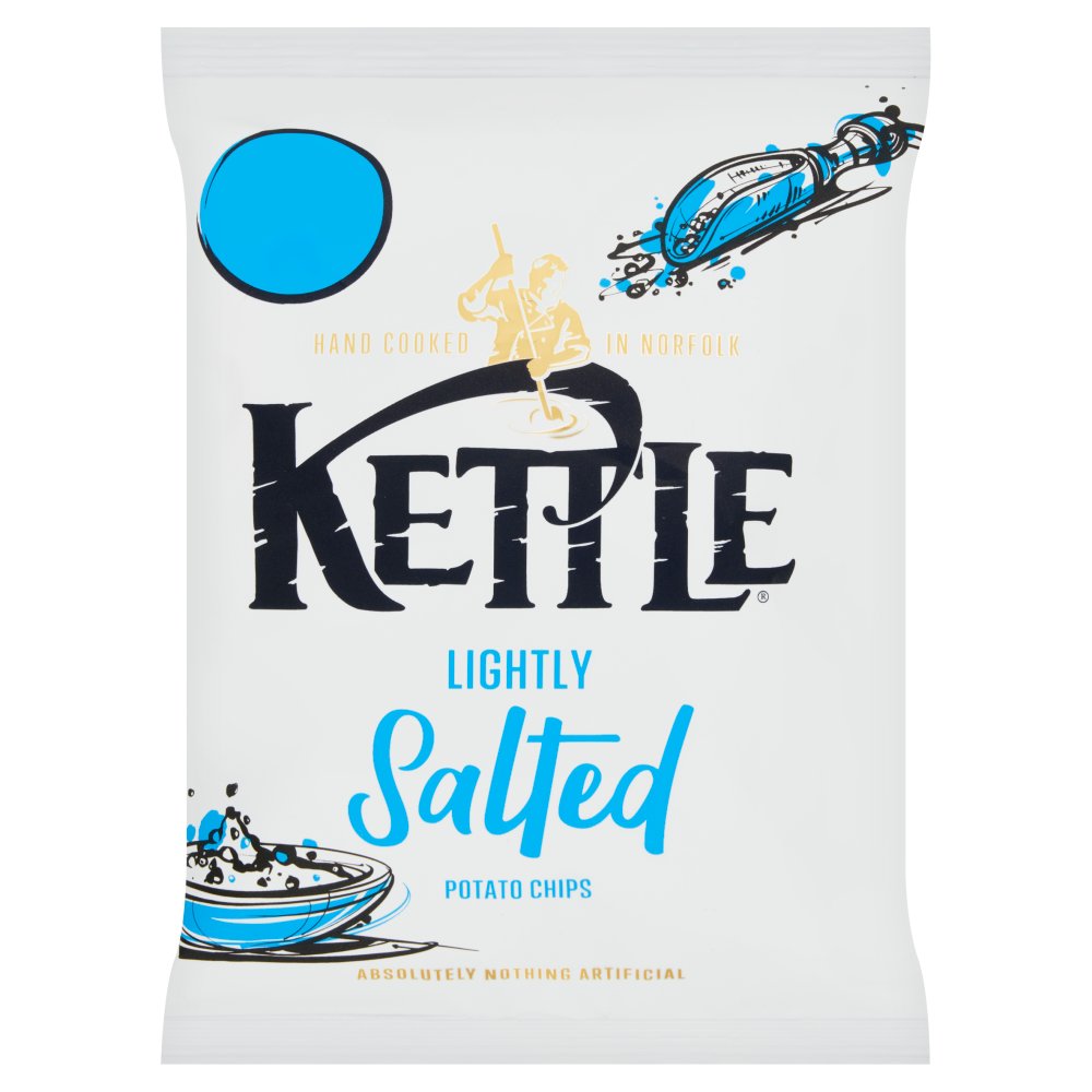 KETTLE® Chips Lightly Salted Crisps (80g × 12 × 1)