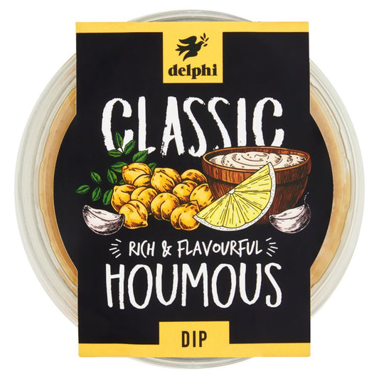 Delphi Classic Rich & Flavourful Houmous Dip (170g × 6)