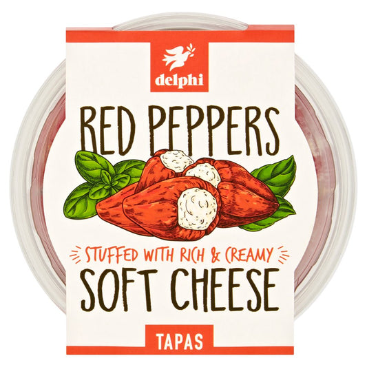 Delphi Red Peppers Soft Cheese Tapas (135g × 6)