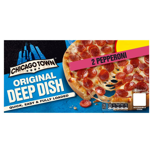 Chicago Town Deep Dish Pepperoni Mini Pizzas   (PMP) (310g × 12)