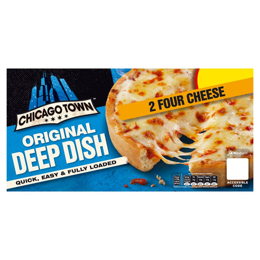 Chicago Town Deep Dish Four Cheese Mini Pizzas   (PMP) (286g × 12)