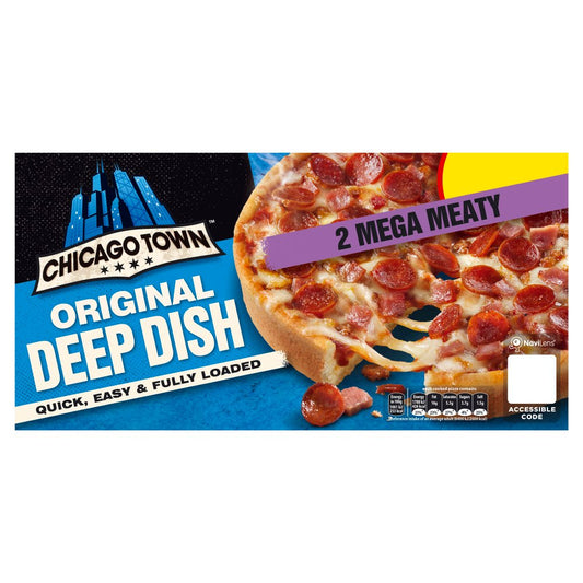 Chicago Town Deep Dish Mega Meaty Mini Pizzas  (PMP) (314g × 12)