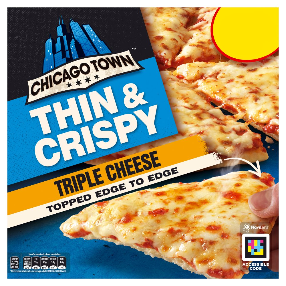 Chicago Town Thin & Crispy Triple Cheese (305g × 6)