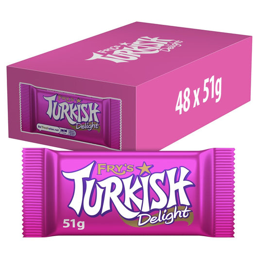 Fry's Turkish Delight Chocolate Bar (Std × 48 × 1)