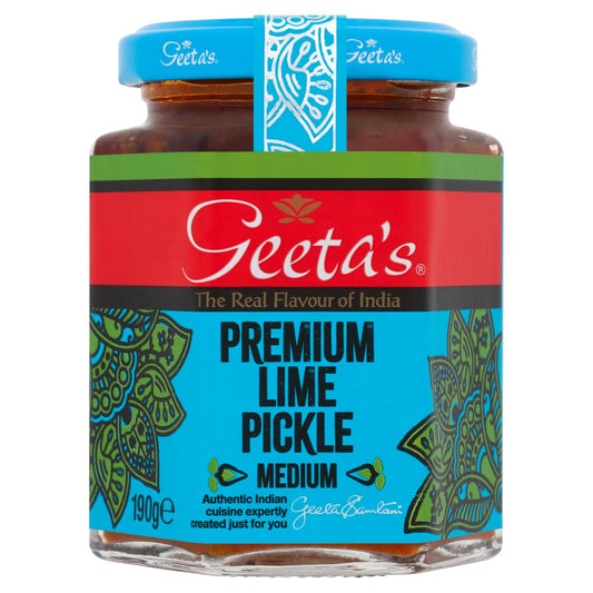 Geeta's Premium Lime Pickle Medium (190g × 6 × 1)