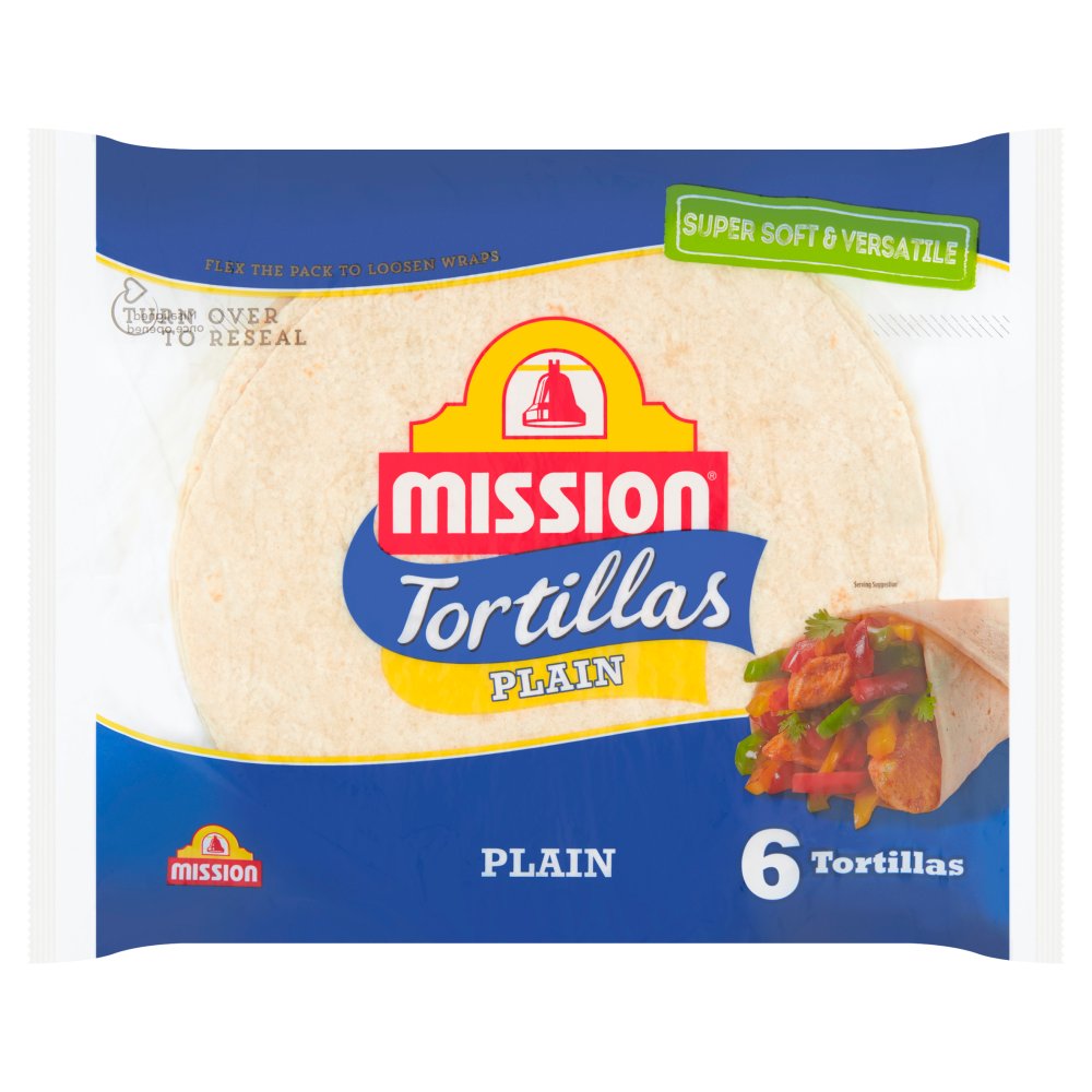 Mission 6 Tortillas Plain (6pk × 6)