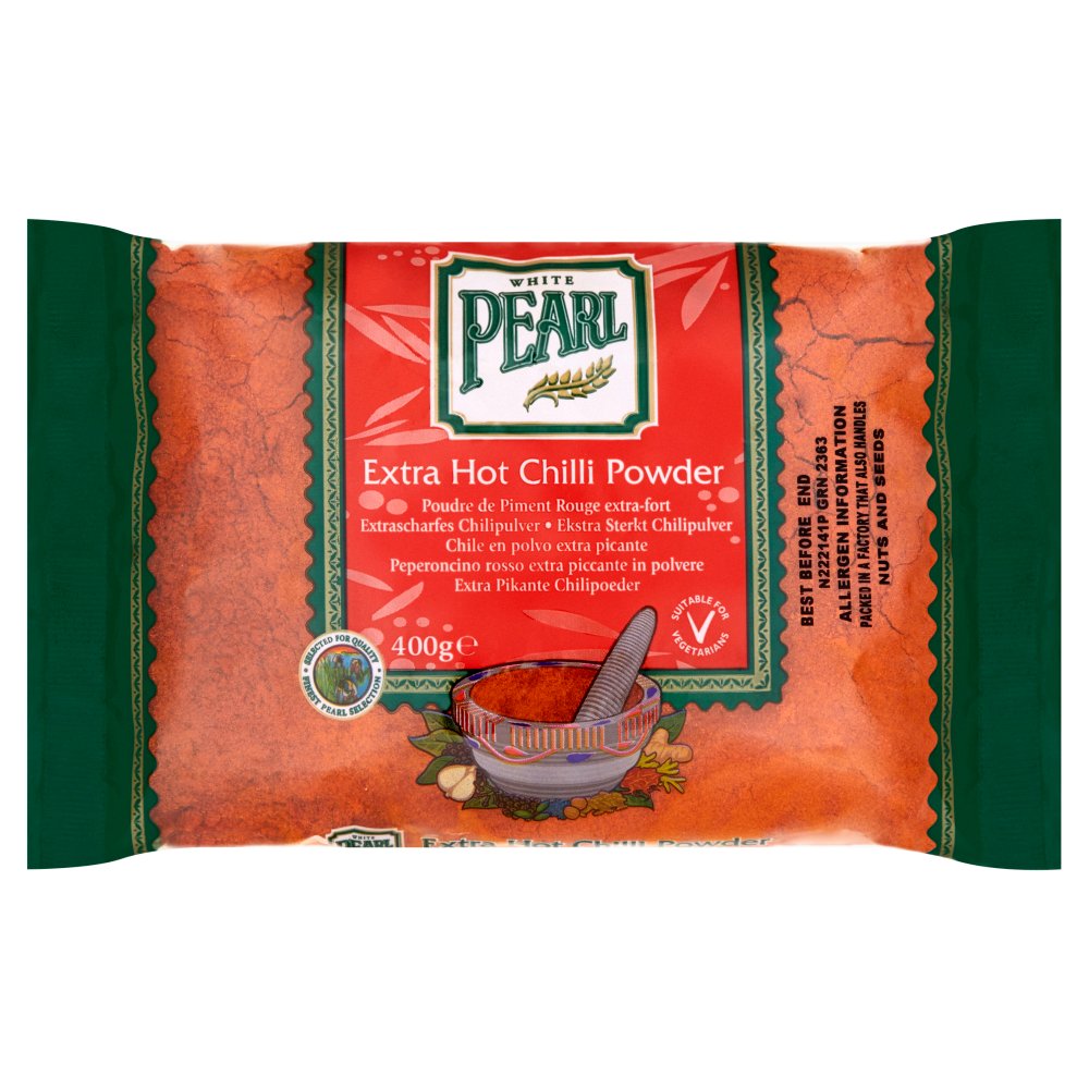 White Pearl Extra Hot Chilli Powder (400g × 10)