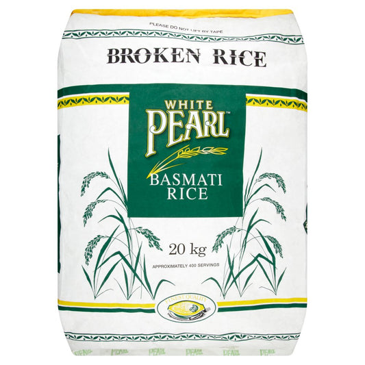 White Pearl Broken Rice Basmati Rice (20Kg × 1)