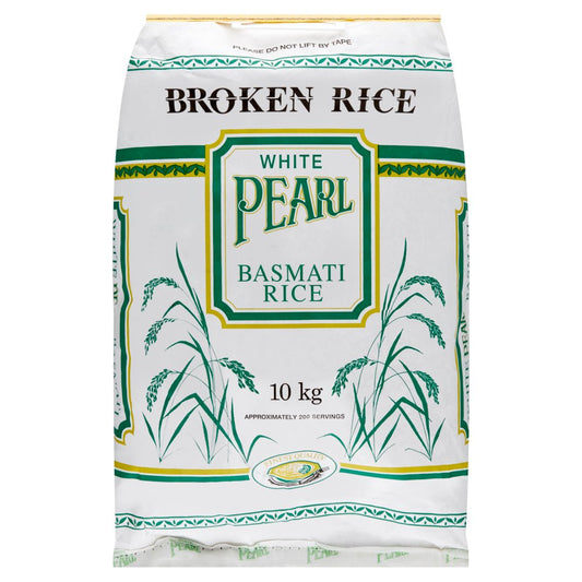 White Pearl Broken Basmati Rice (10Kg × 1)