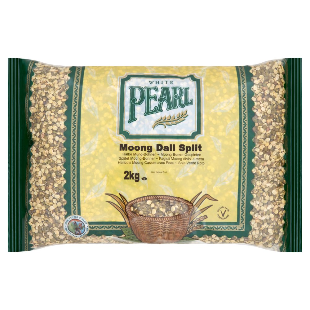 White Pearl Moong Dall Split (2Kg × 6)