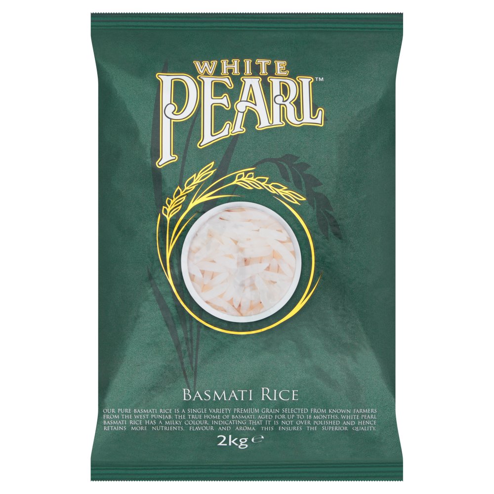 White Pearl Basmati Rice (2Kg × 5)