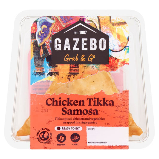 Gazebo Grab & Go Chicken Tikka Samosa (100g × 6)