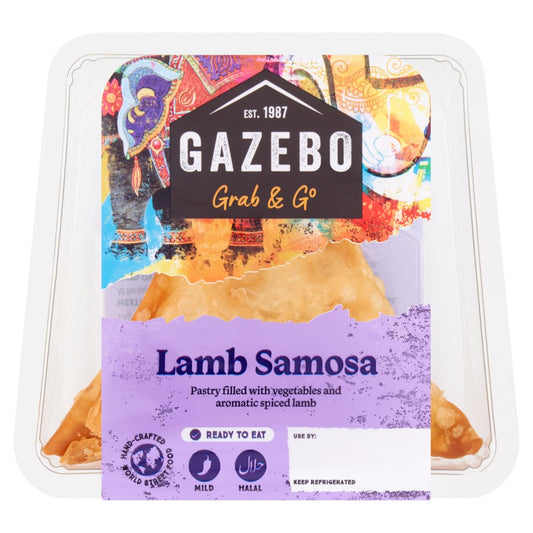 Gazebo Grab & Go Lamb Samosa (100g × 6)