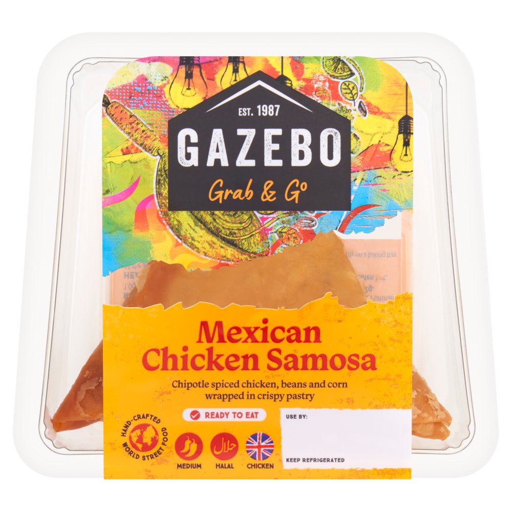 Gazebo Grab & Go Mexican Chicken Samosa (100g × 6)