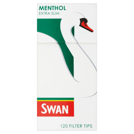 Swan Menthol Extra Slim 120 Pre Cut Filter Tips (120Tips × 20 × 1)