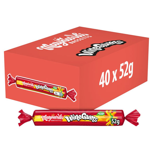 Maynards Bassetts Wine Gums Sweets Roll (Rolls × 40 × 1)