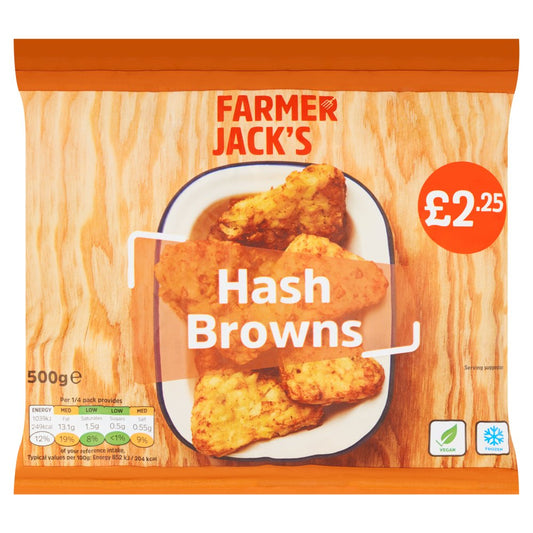 Farmer Jack's Hash Browns (500g × 14)