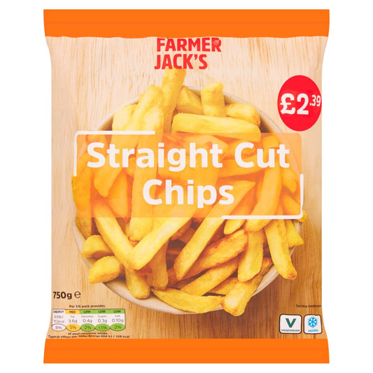 Farmer Jack's Straight Cut Chips (750g × 12)