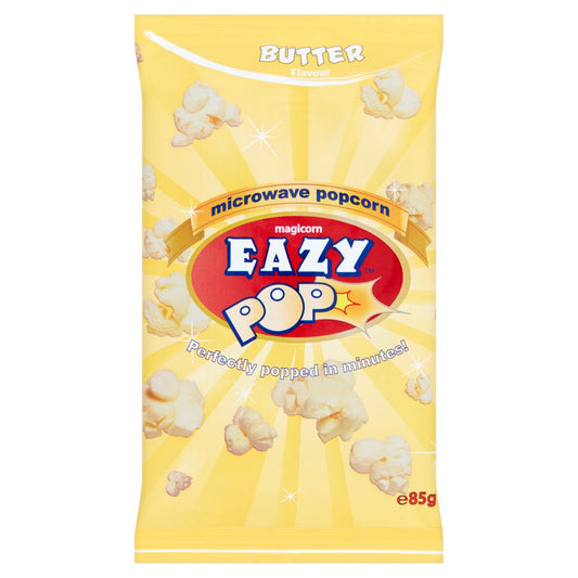 Eazy Pop Magicorn Microwave Popcorn Butter Flavour (85g × 16 × 1)