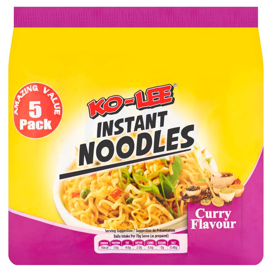 Ko-Lee Curry Flavour Instant Noodles (70g × 6 × 1)