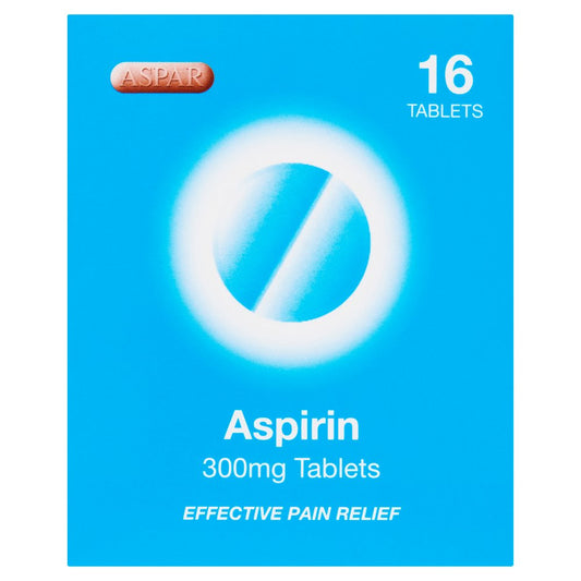 Aspar Aspirin 300mg Tablets 16 Tablets (16s × 12 × 12)