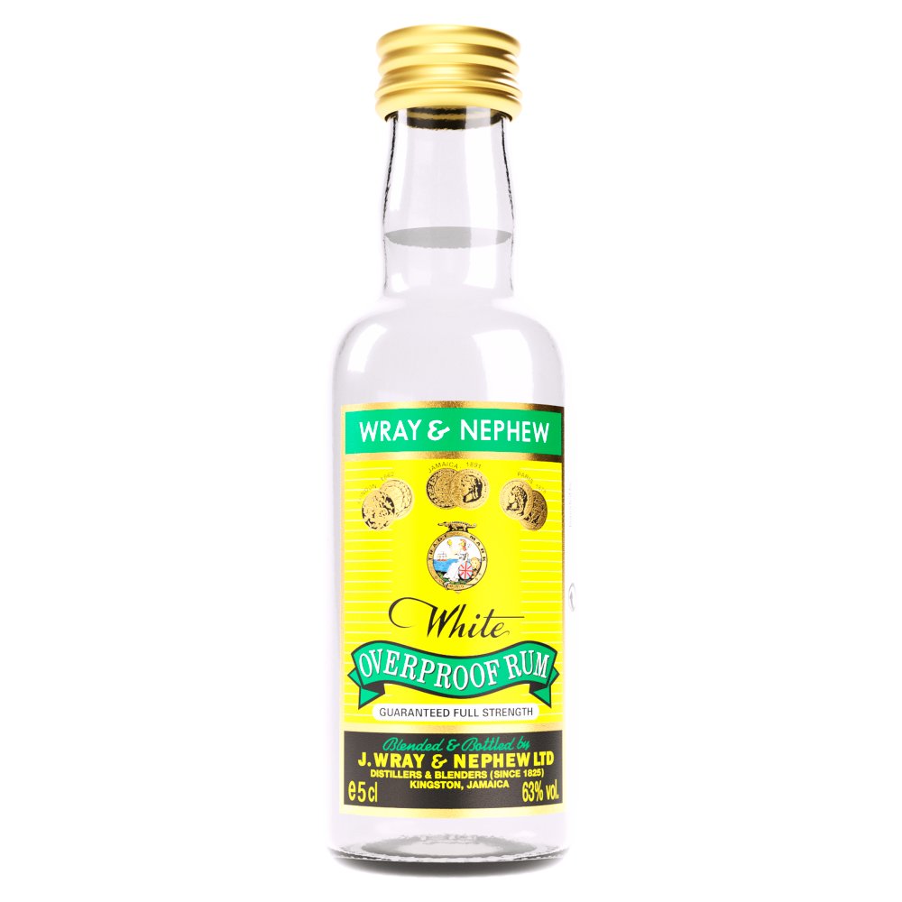 Wray & Nephew White Overproof Rum 5cl (5Cl × 12 × 10)