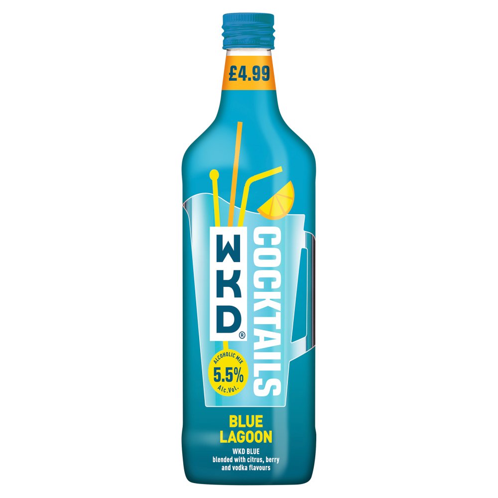 WKD Cocktails Blue Lagoon 700ml (700ml × 6 × 1)