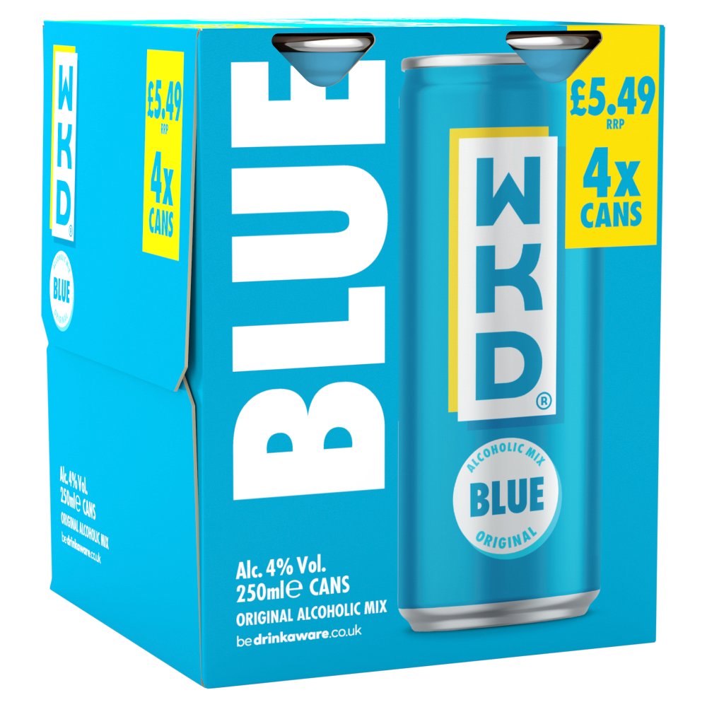 WKD Alcoholic Mix Blue Original (250ml × 6 × 1)